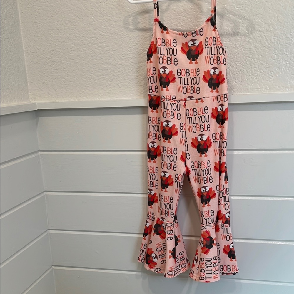 Pink Gobble Till You Wobble Jumpsuit